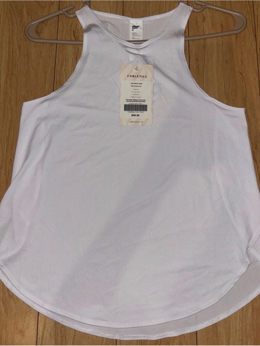 Fabletics White Athletic Tank